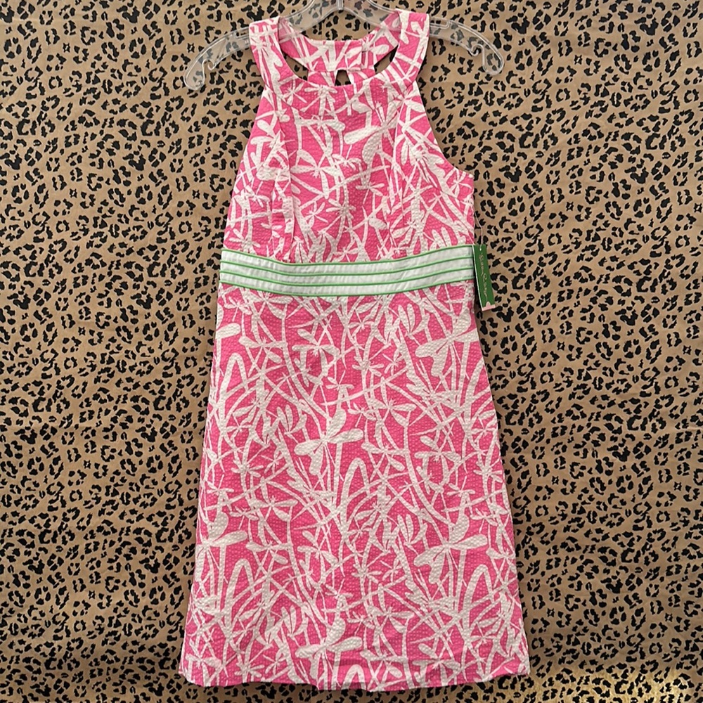 Lilly Pulitzer Tinsley Dress Size 4 in Hotty Pink Light My Fire
